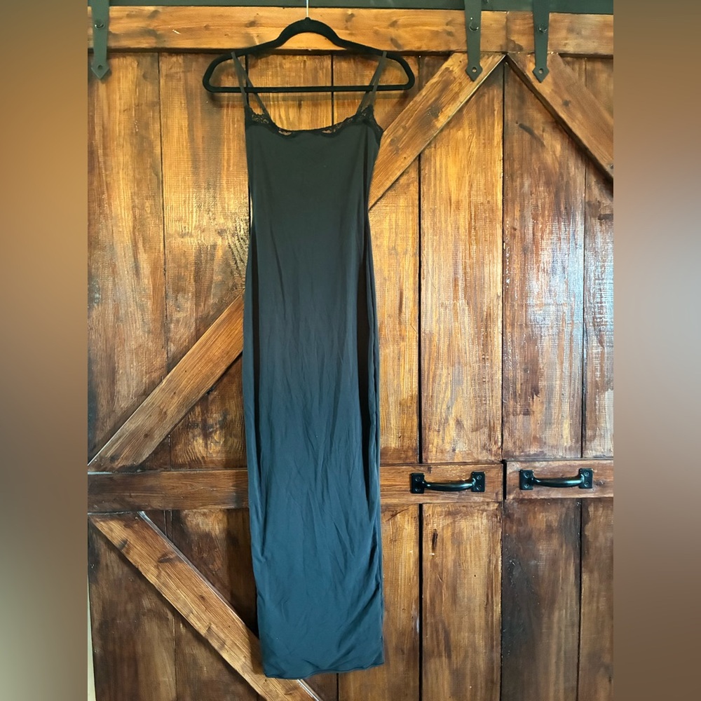 SKIMS Lace Long Slip Dress